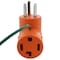 Ac Works Plug Adapter, 14-30R, 10-30P, 14-30P, 10-30P, 0 ft., Orange AD10301430 - alternate 4